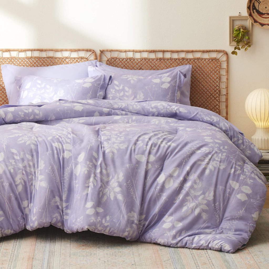 Reversible Floral Bed-in-a-Bag Comforter Set with Sheets