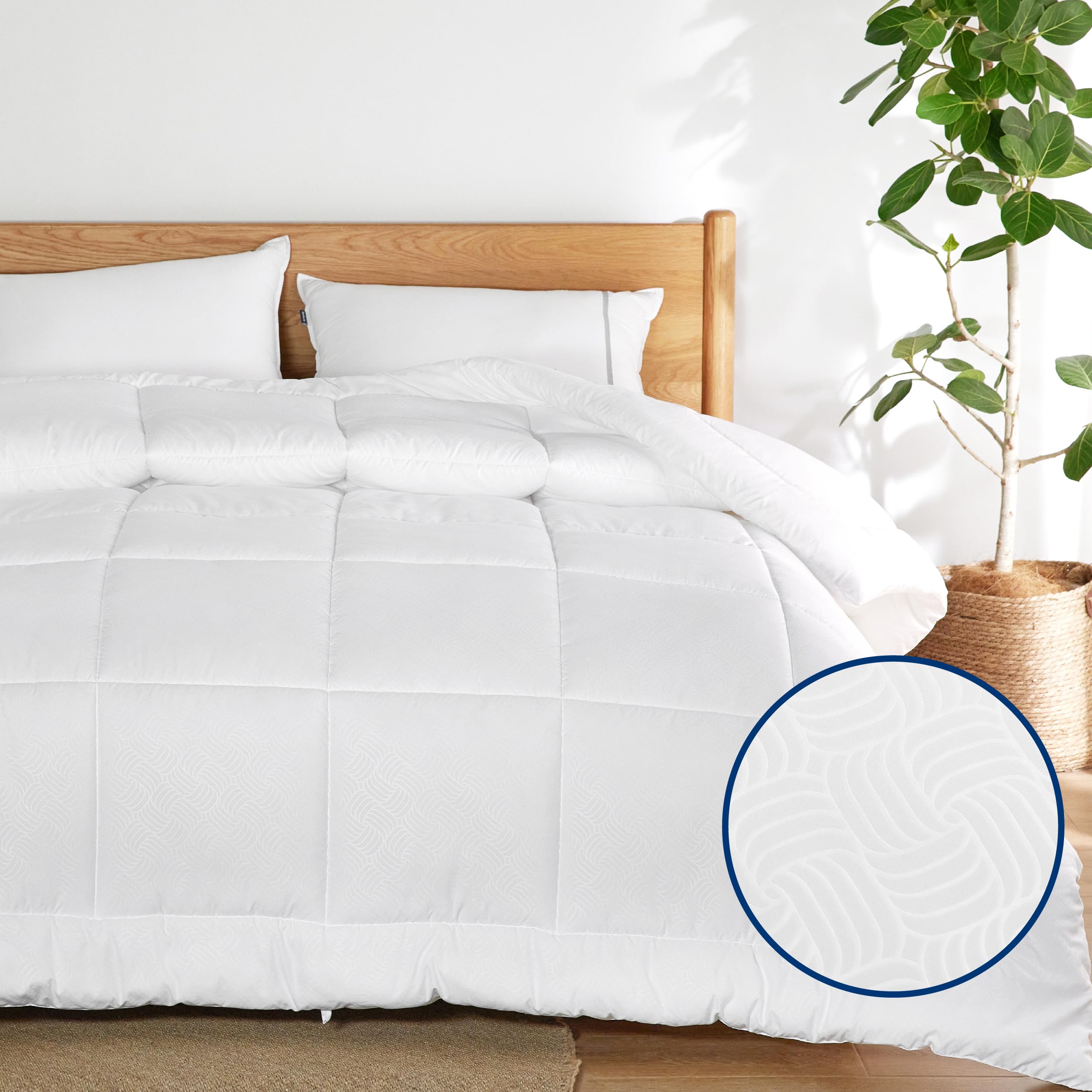 All-Season Quilted Down-Alternative Comforter Duvet Insert