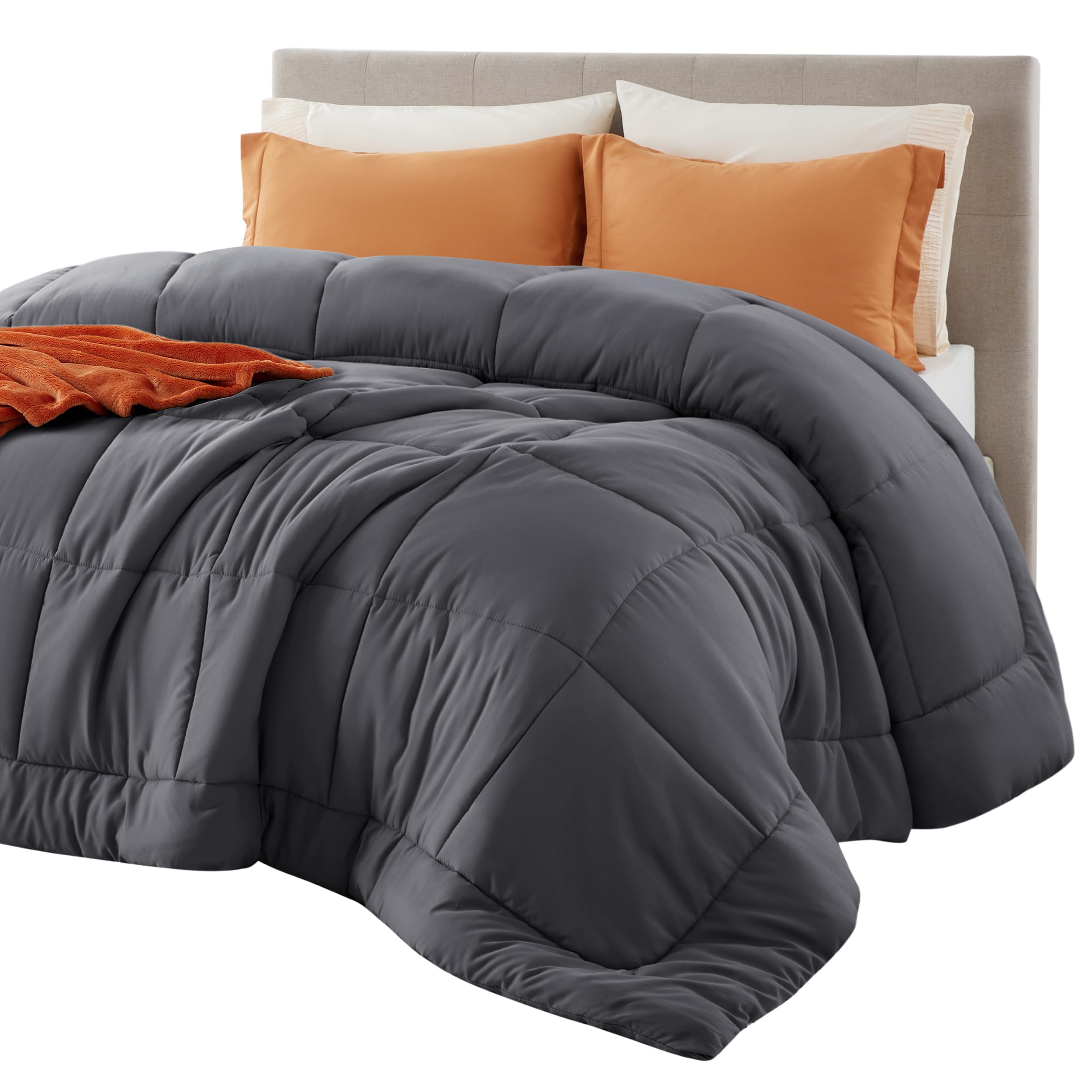 All-Season Quilted Down-Alternative Comforter Duvet Insert