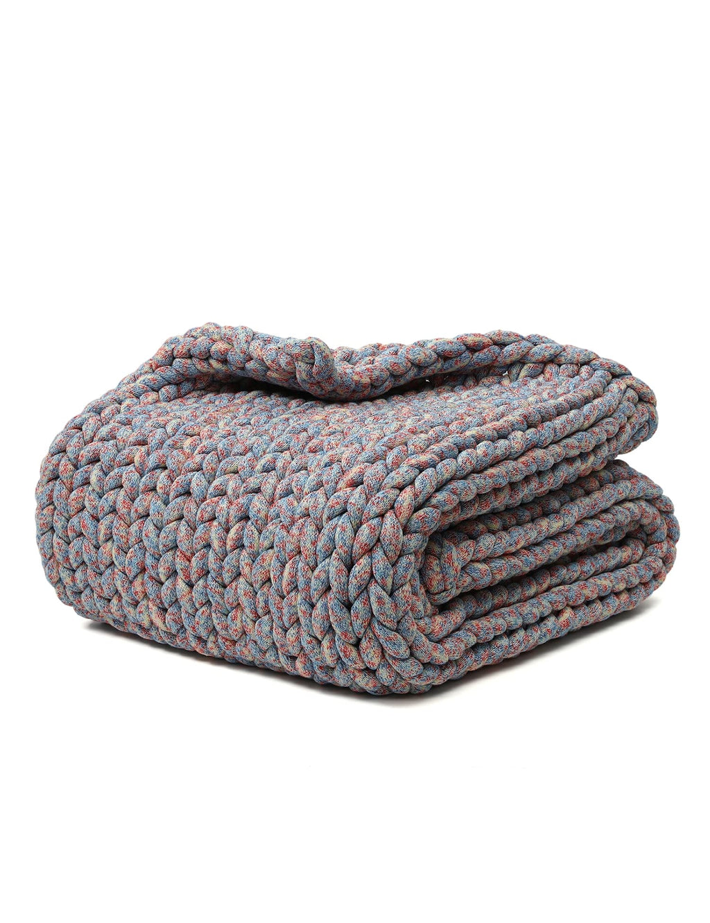 Chunky Knit Weighted Blanket with Breathable Cozy Design