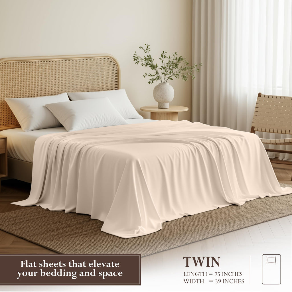 Ultra-Soft Breathable Hotel-Style Flat Bed Sheet