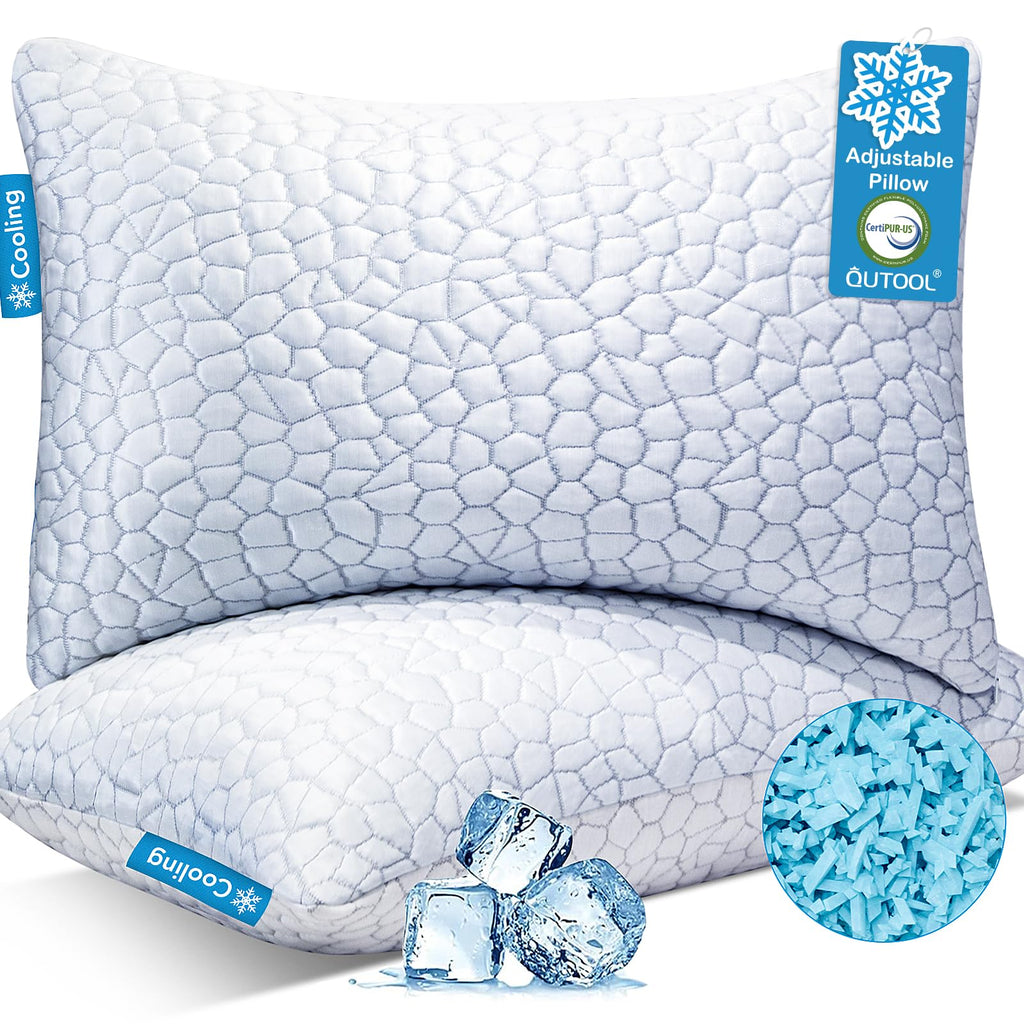 Cooling Shredded Memory Foam Pillow for Comfortable Sleep