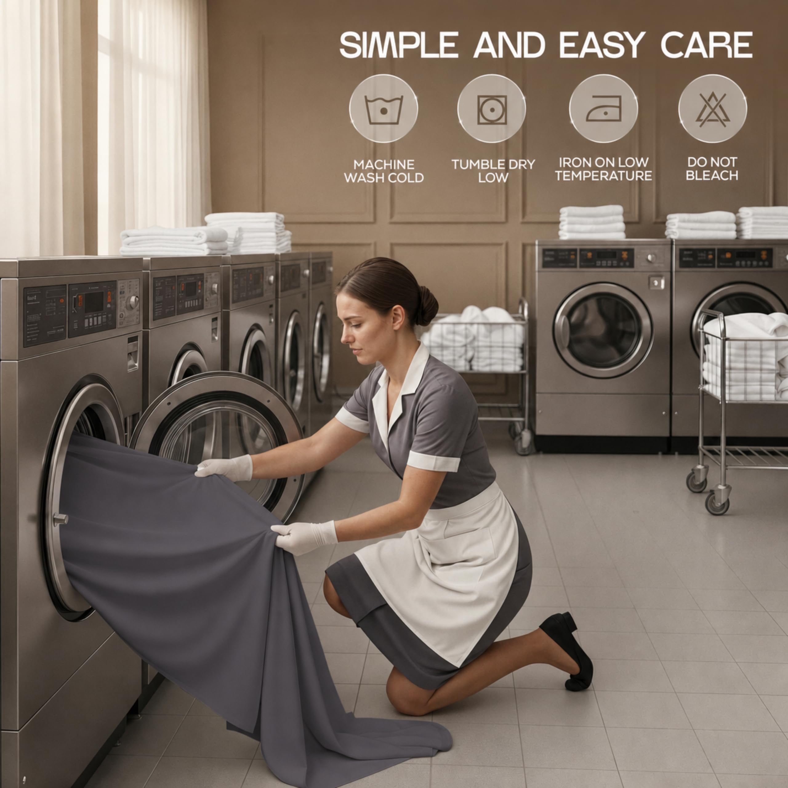 Bulk 10-Pack Queen 4-Piece Hotel Bed Sheet Sets