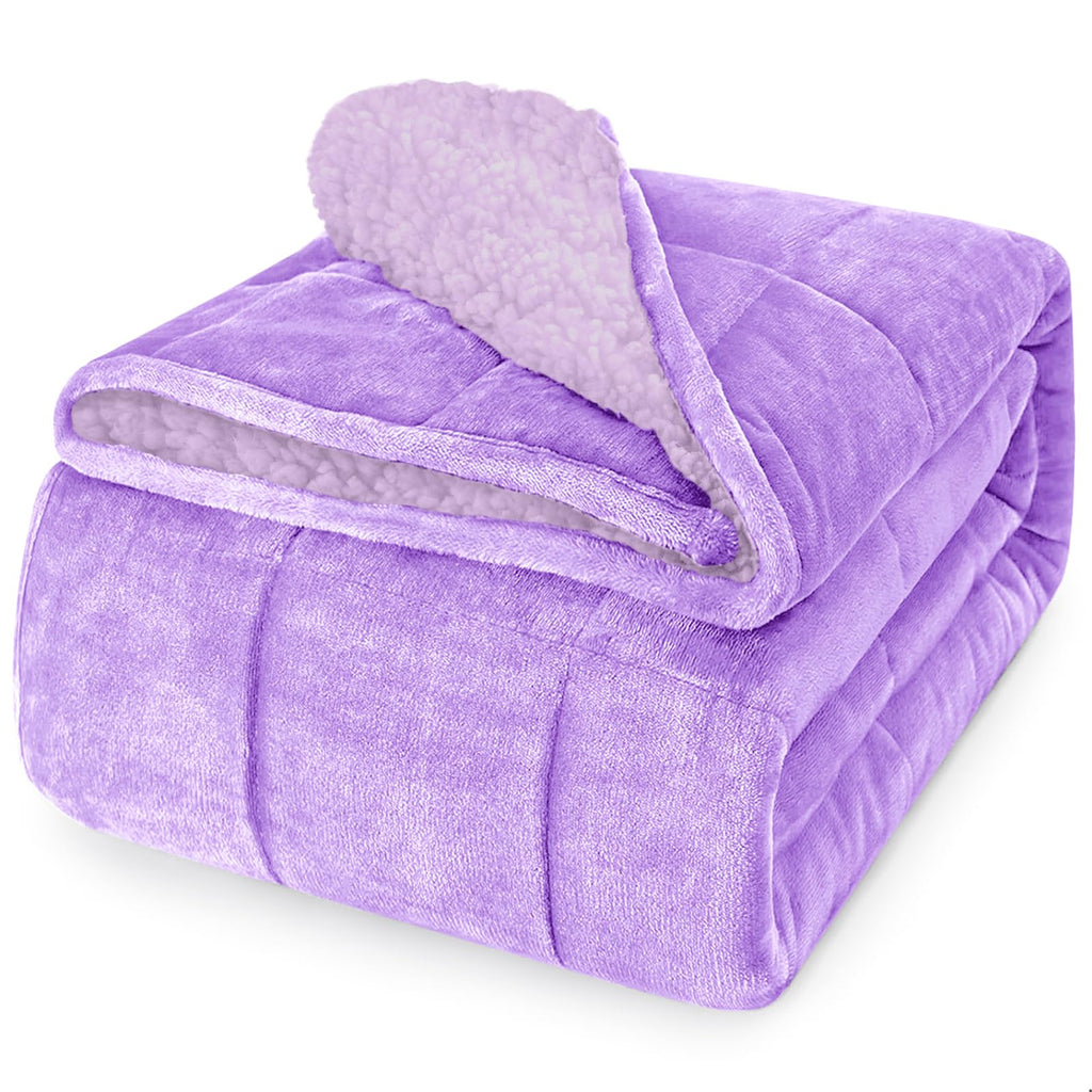 Breathable Cooling Microfiber Weighted Blanket with Glass Beads