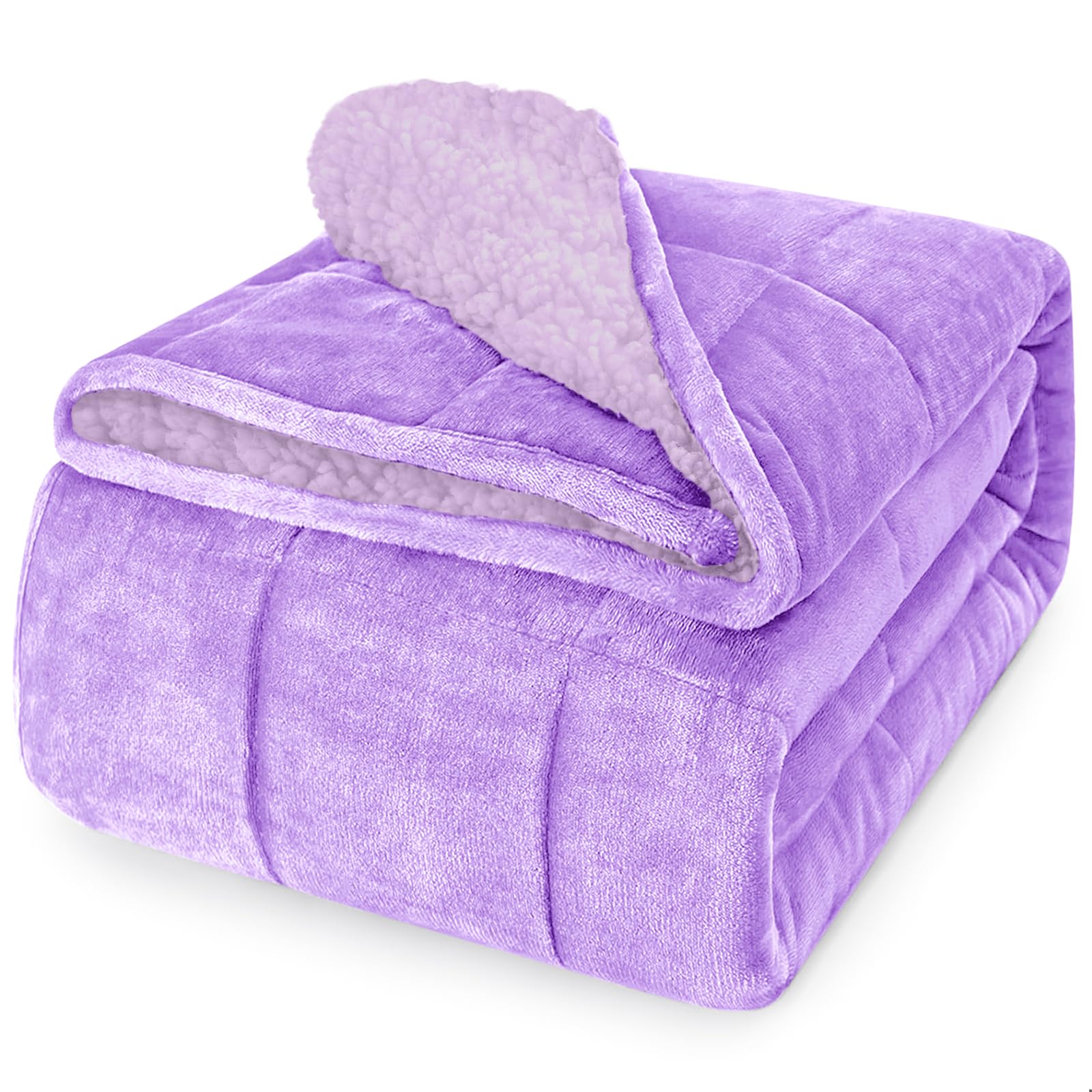 Breathable Cooling Microfiber Weighted Blanket with Glass Beads