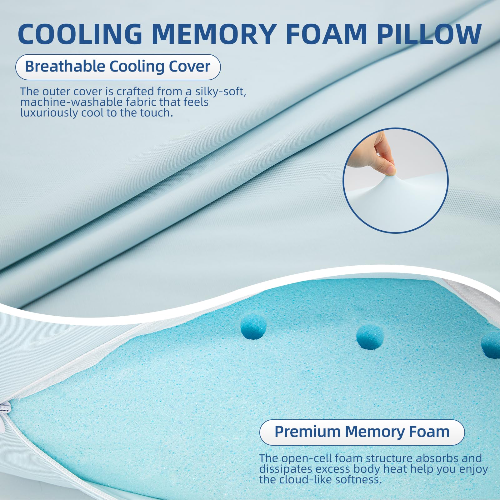 Ergonomic Memory Foam Support Pillow for Comfortable Sleep