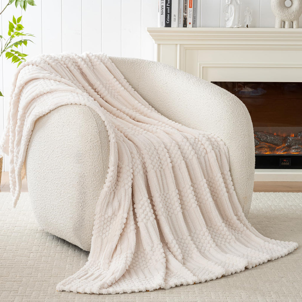 Boho Woven Throw Blanket for Couch and Home Decor