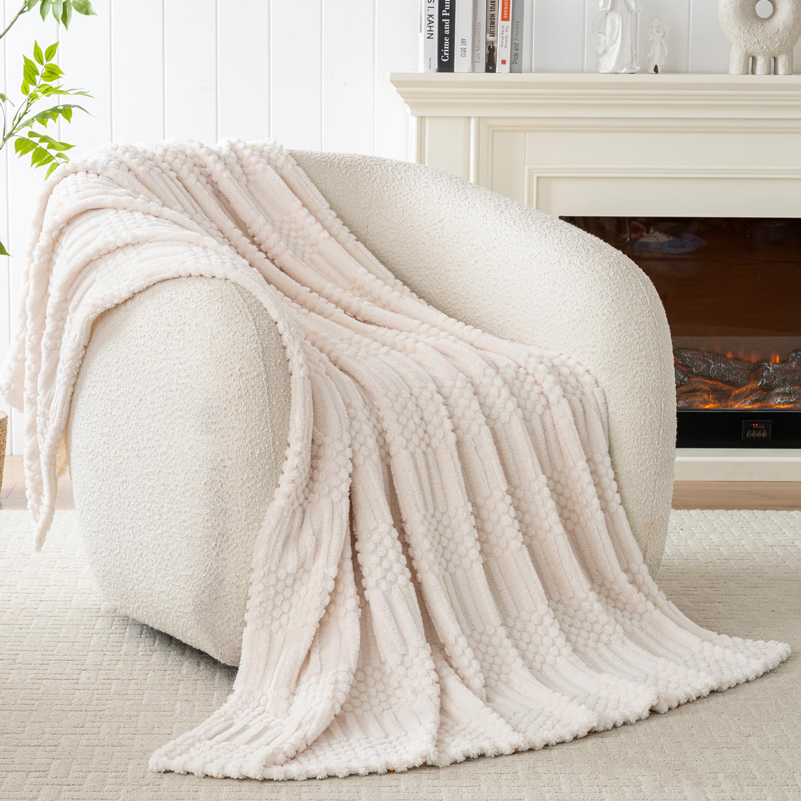 Boho Woven Throw Blanket for Couch and Home Decor