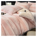 Deluxe Warm Milk Velvet Comforter and Bedding Set