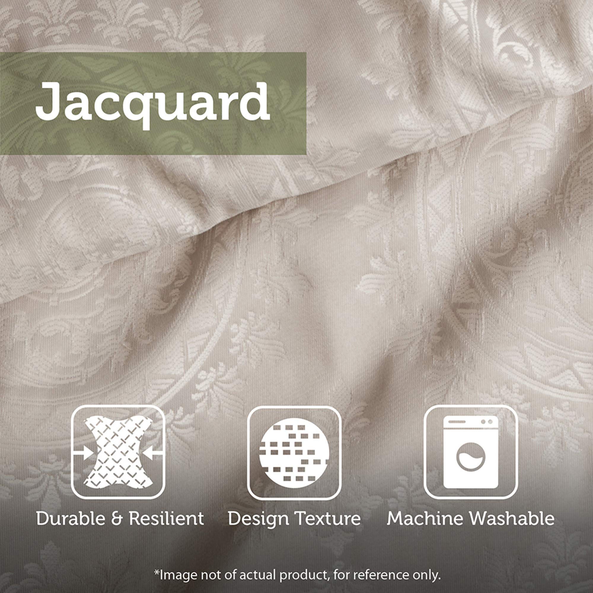 10-Piece King Jacquard Comforter Bedding Set in Brown