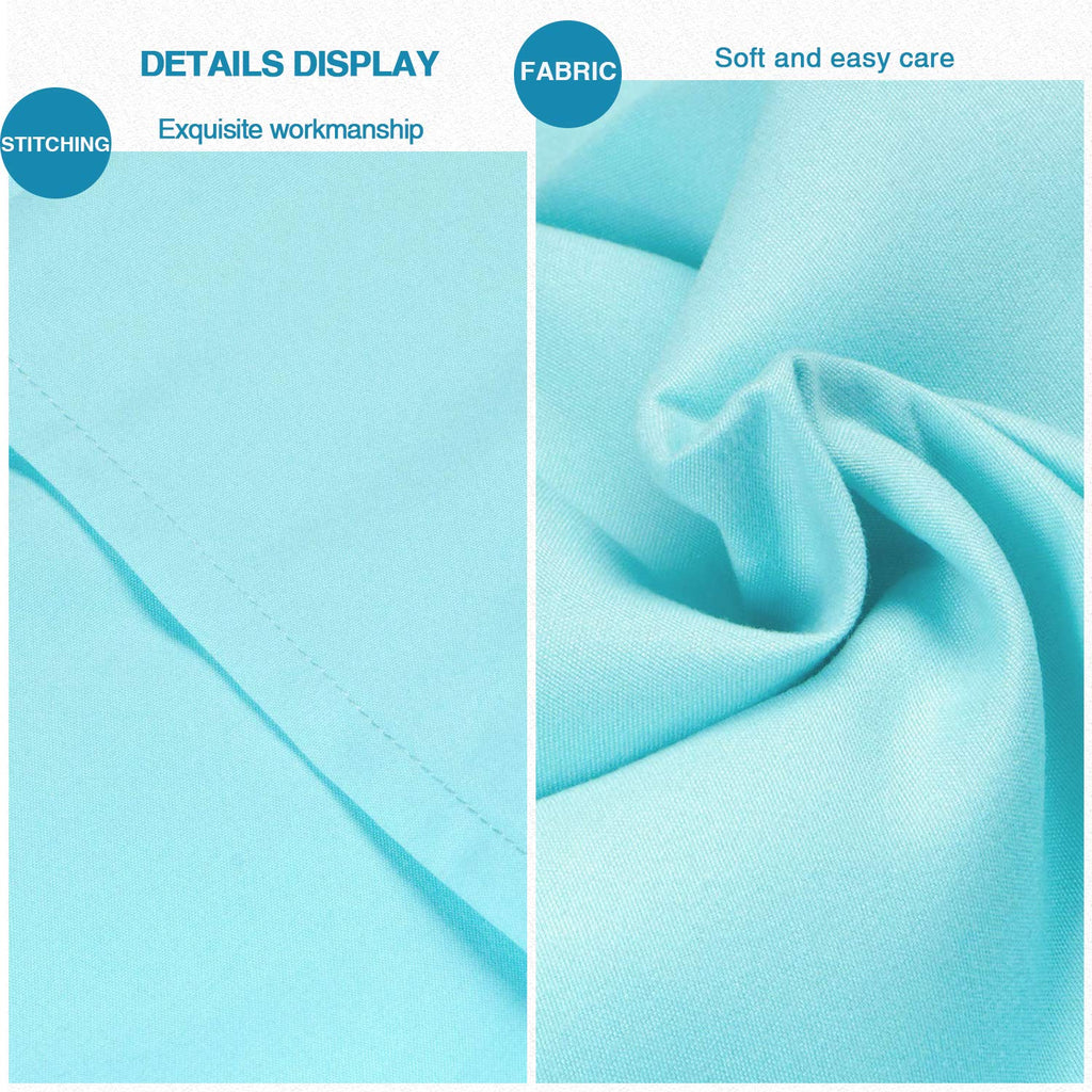 Soft Microfiber Euro Pillow Shams with Envelope Closure Set of 2