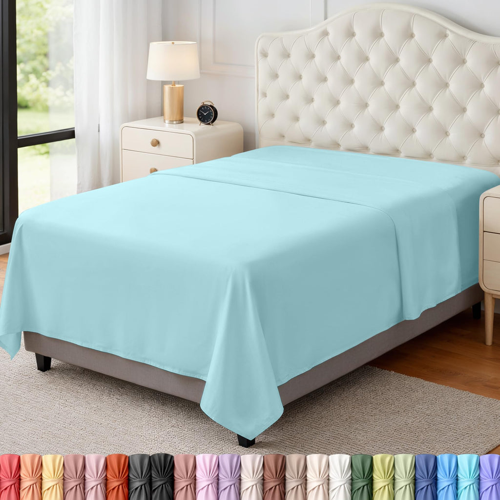 Ultra-Soft Breathable Hotel-Style Flat Bed Sheet