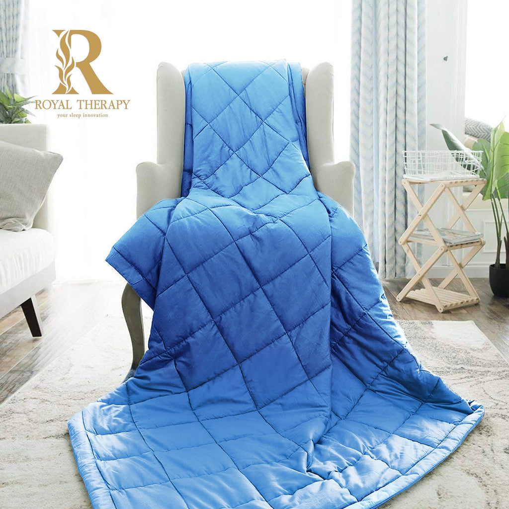 Weighted Blanket with Premium Glass Beads for Deep Sleep