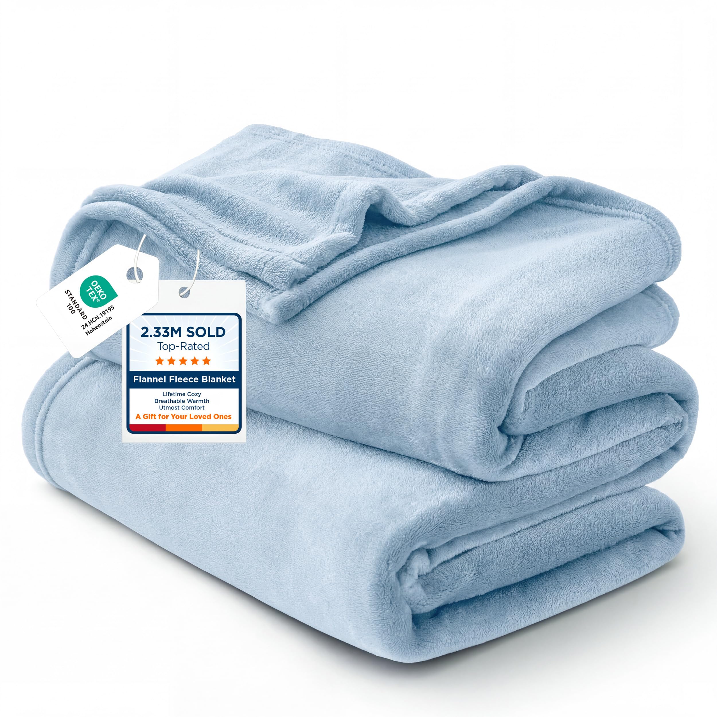 Lightweight Plush Fleece Throw Blanket for Couch and Sofa