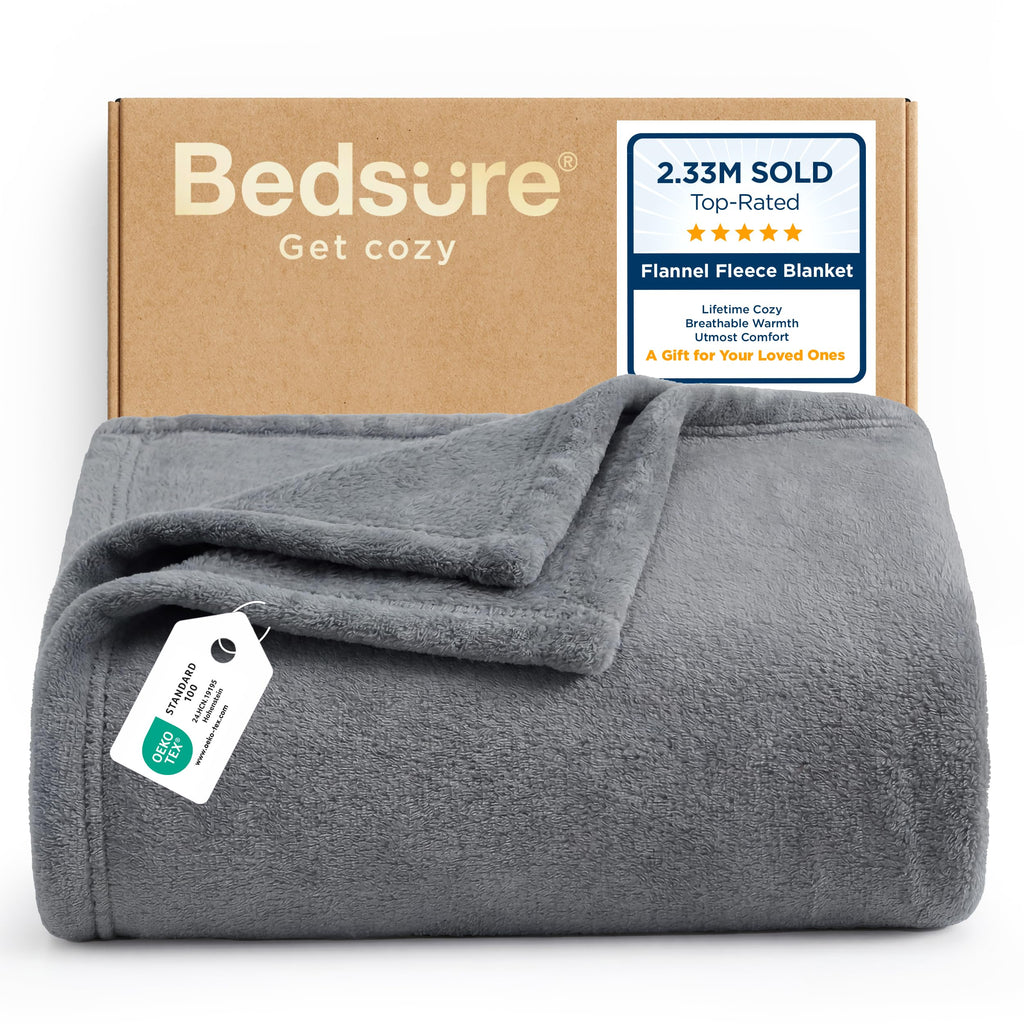 Lightweight Plush Fleece Throw Blanket for Couch and Sofa