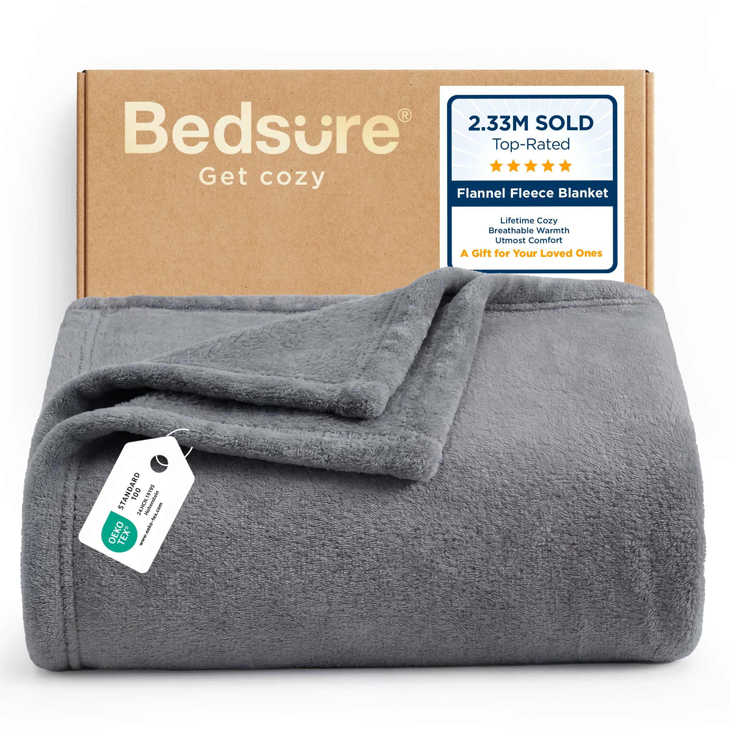 Lightweight Plush Fleece Throw Blanket for Couch and Sofa