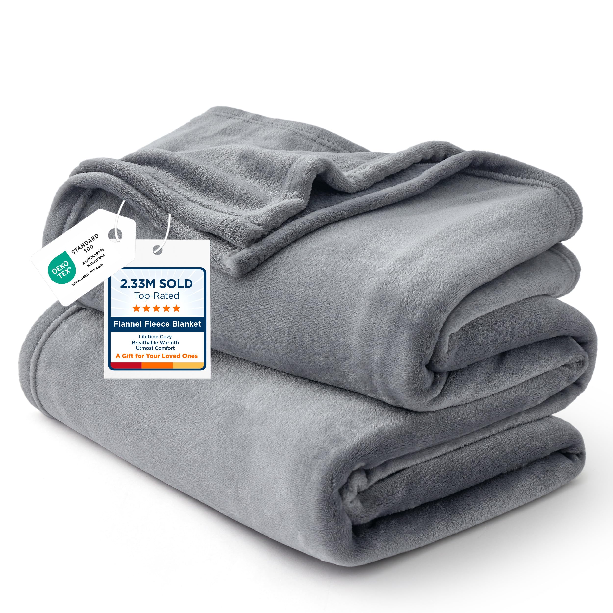 Lightweight Plush Fleece Throw Blanket for Couch and Sofa