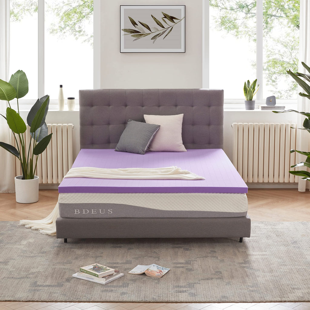 Cooling Gel Memory Foam Mattress Topper for Bed Comfort