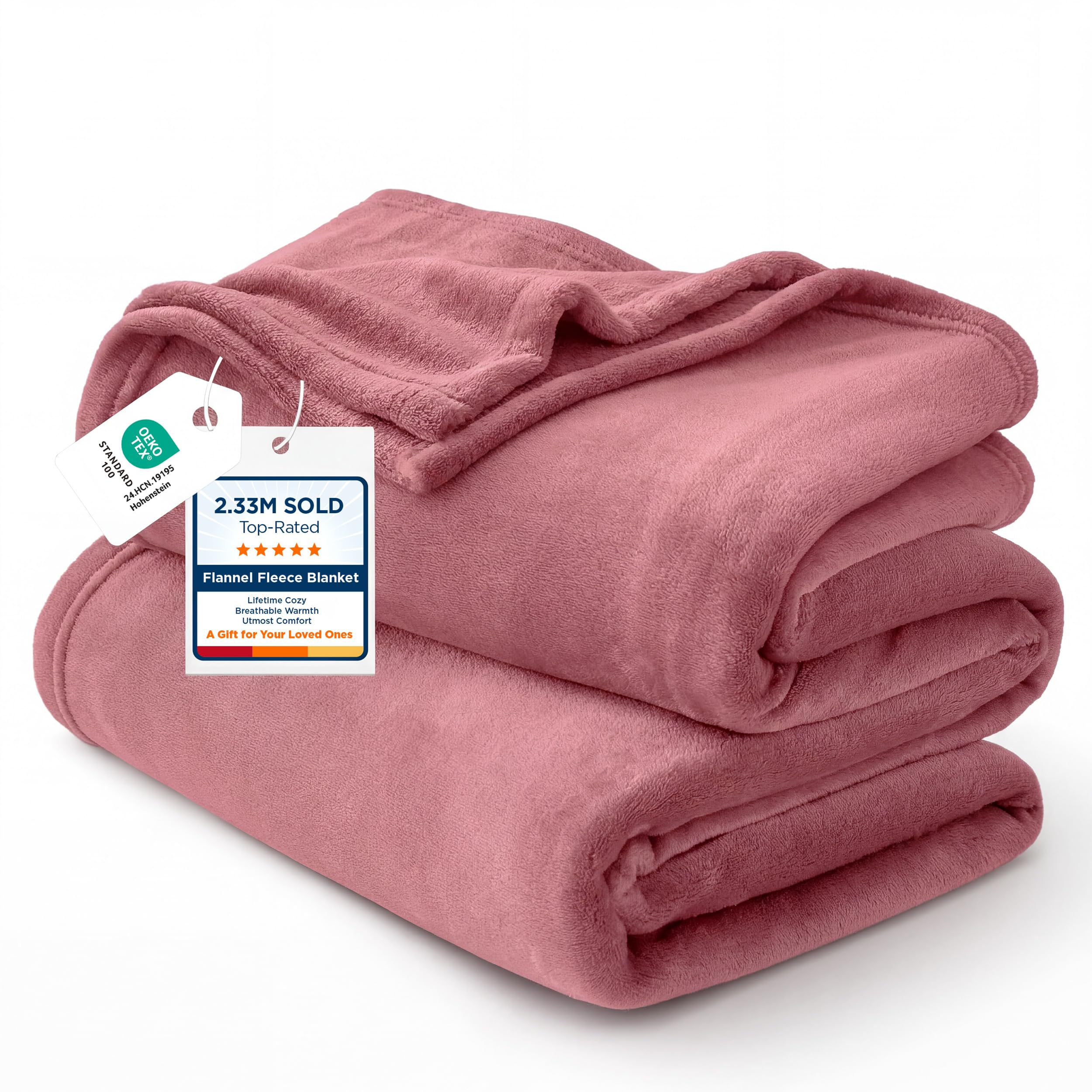 Lightweight Plush Fleece Throw Blanket for Couch and Sofa
