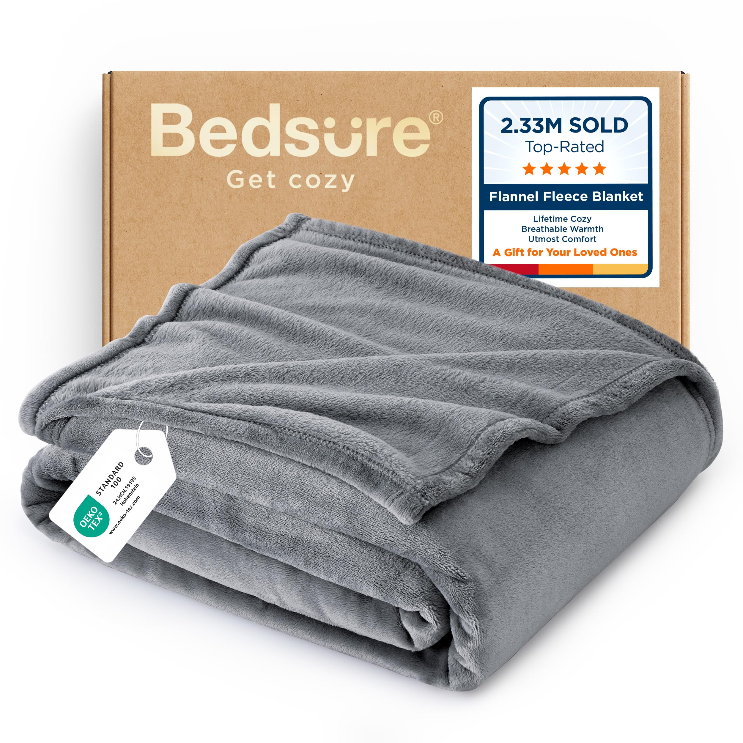 Lightweight Plush Fleece Throw Blanket for Couch and Sofa