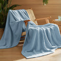Lightweight 100% Cotton Waffle Blanket for Bed and Couch