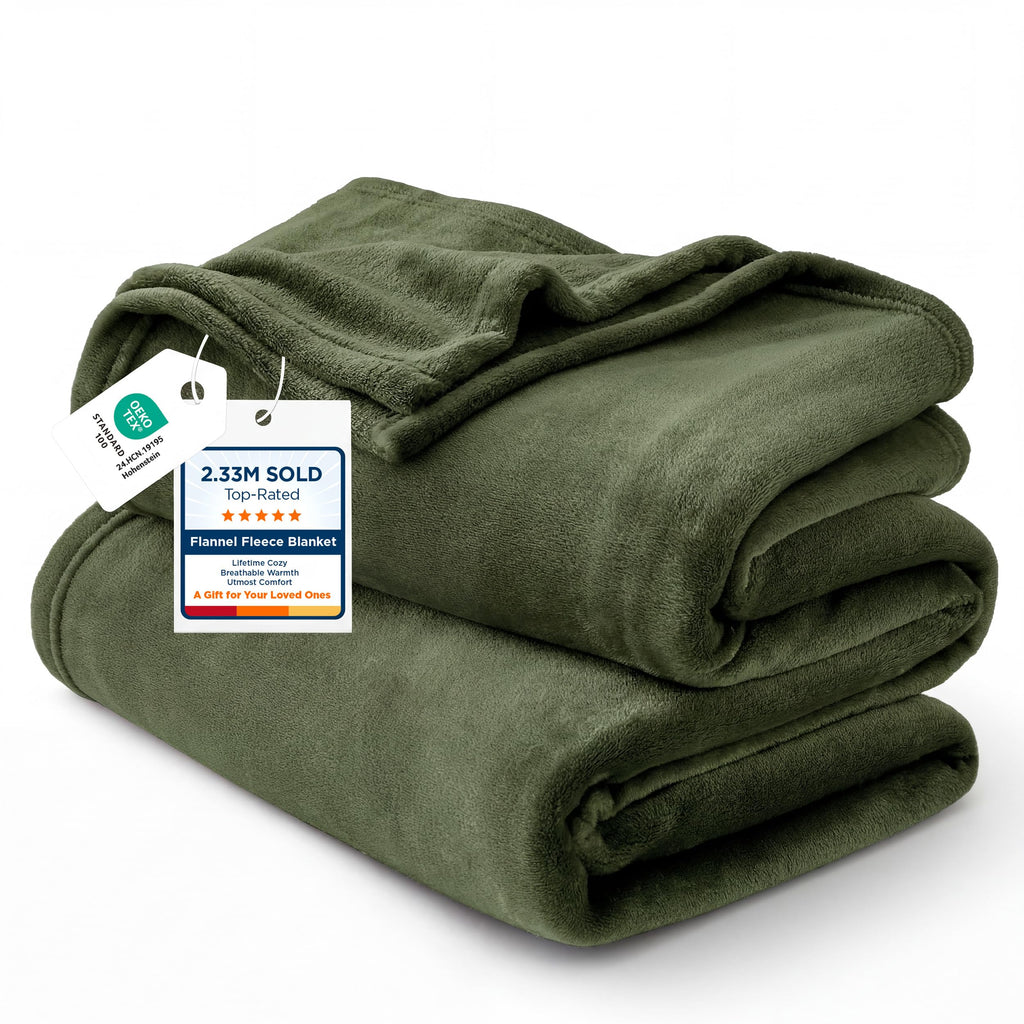 Lightweight Plush Fleece Throw Blanket for Couch and Sofa